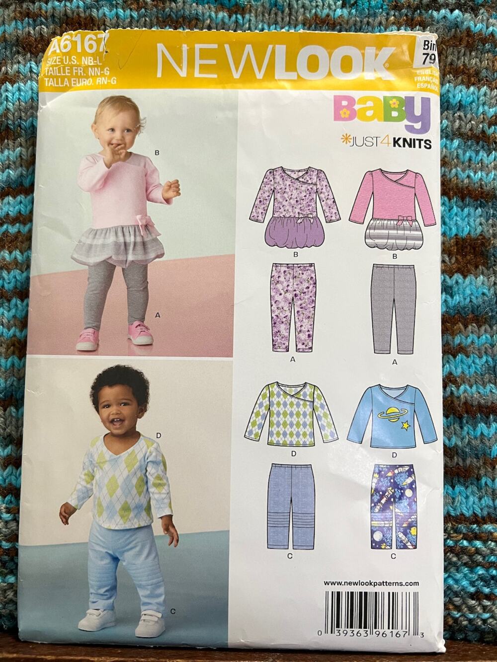 Simplicity Sewing pattern 6167 Pattern Baby dress top pants size NB-L